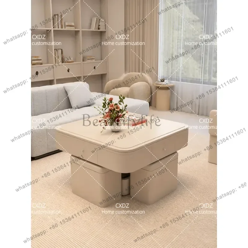 Best Sellers Small Lift Coffee Table Solid Wood Mini Automatic Mahjong Machine Fully Automatic Household Electric Roller Coaster