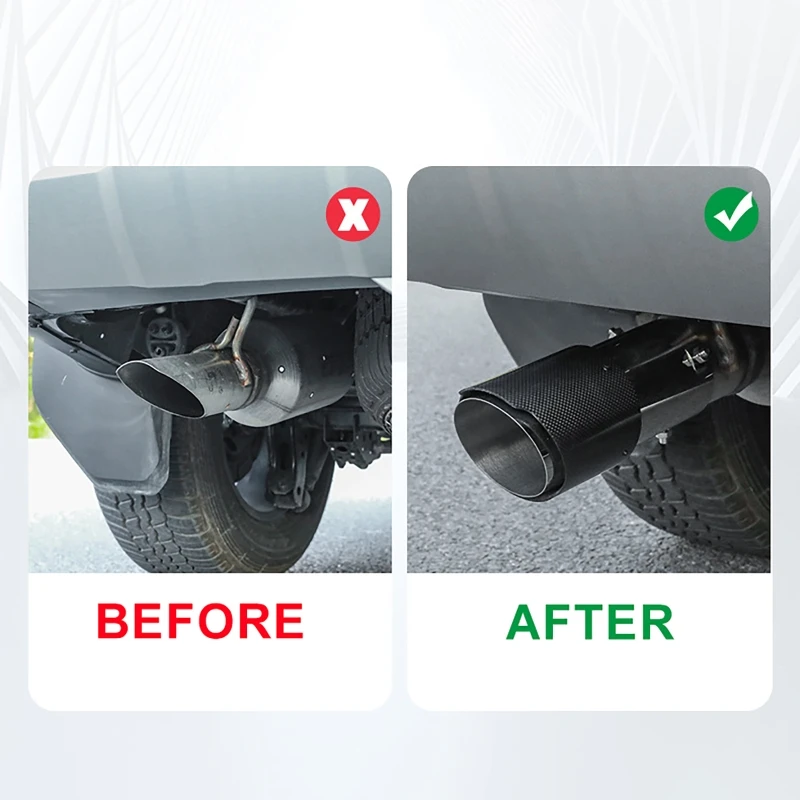 1 قطعة سيارة الفولاذ المقاوم للصدأ ماسورة العادم اكسسوارات المحدثة لتويوتا لاند كروزر 250 برادو Lc250 2024 2025