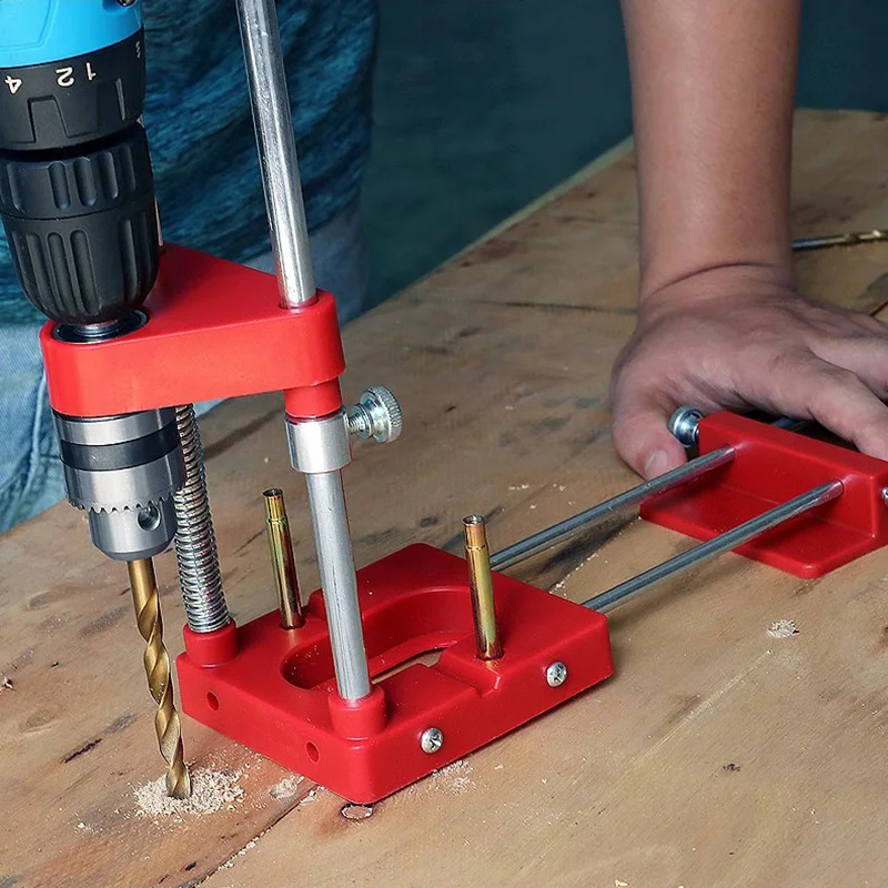 Positioner Portable Multifunction Drilling Positioner Woodworking Tool Adjustable Auxiliary Tool