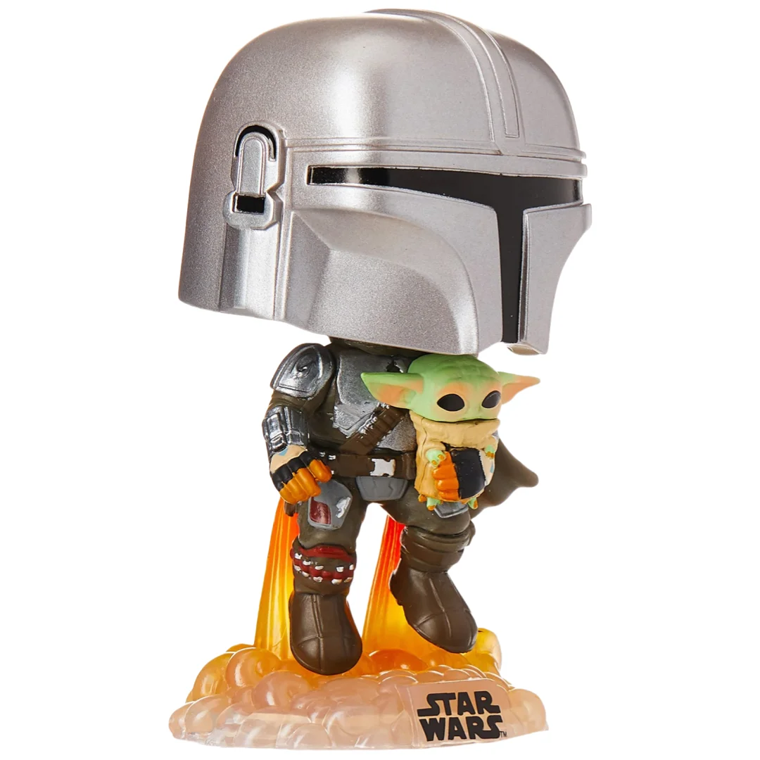 Funko Pop! The Mandalorian Flying with Jet Pack 402 Figures Star Wars 4.5 inch Limited Edition Collect Decoration Model Toy Gift - Image 7