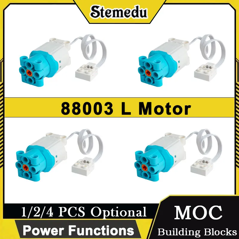 

L-двигатель с высоким крутящим моментом 88003 для Legoeds Power Function DIY Строительные блоки MOC Технический комплект радиоуправляемого двигателя Быстроскоростные кирпичи Игрушки