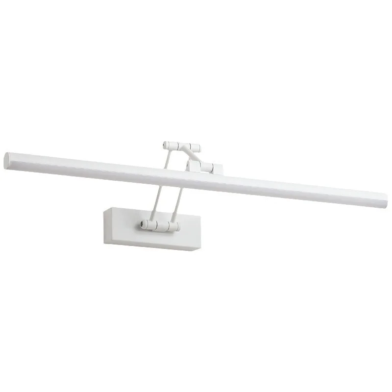 Modern Bathroom Mirror Wall Lamp Foldable Black/White Bedroom Closet Cabinet Kitchen Study Makeup Mirror Dress Table Wall Sconce