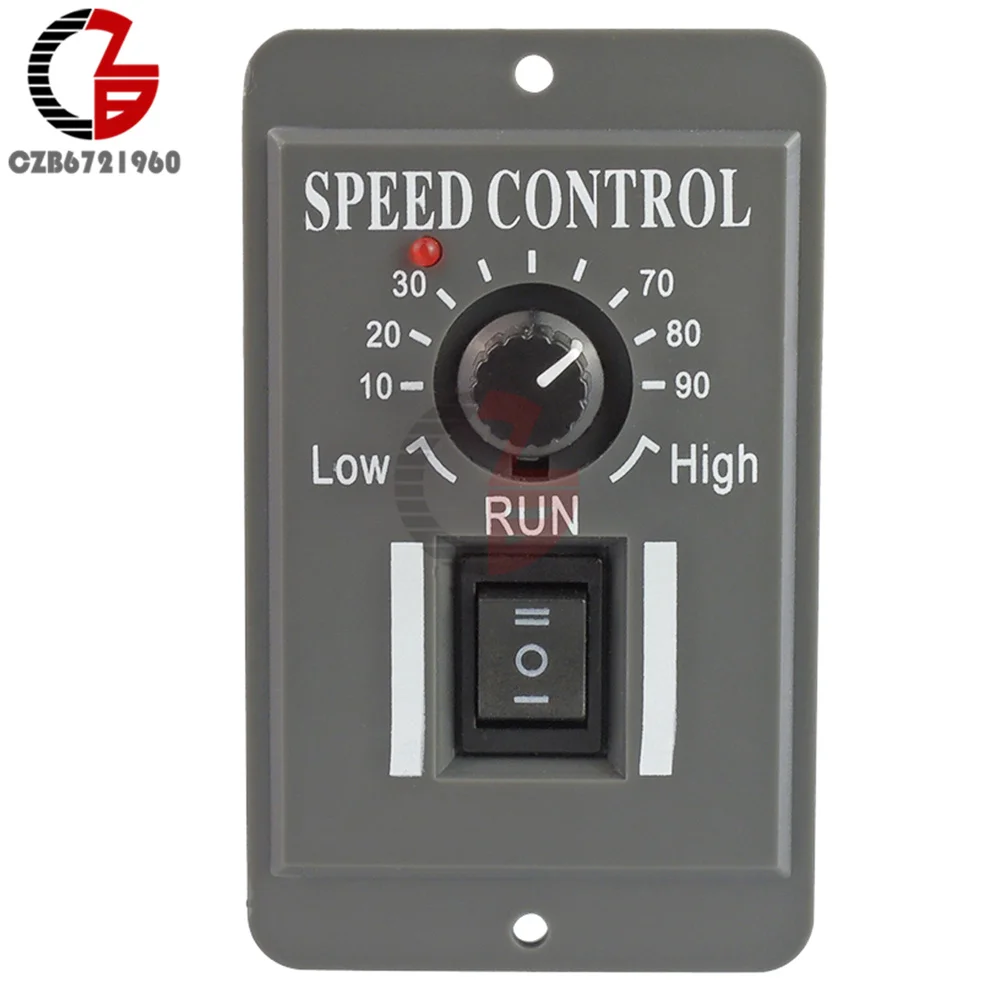 PWM DC Motor Speed Controller 12V 24V 48V Reduction Motor Governor Forward and Reverse Motor 2-way Control 3 Gear Switch 10V-60V