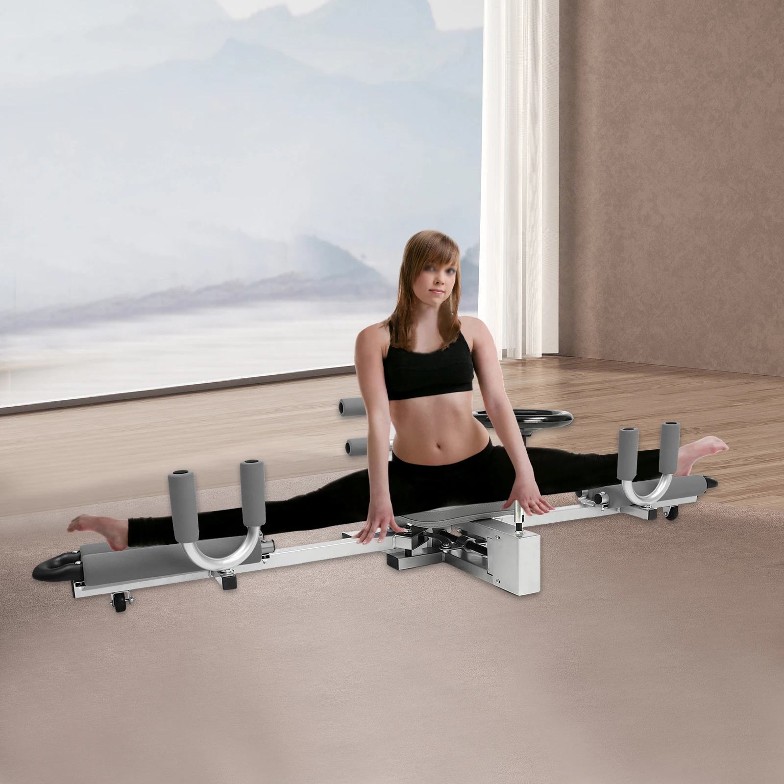 

Heavy Duty Split Machine for Leg Stretching, Flexibility Stretching Equipment, Ballet, Yoga, Dance, M, 330.7lbs