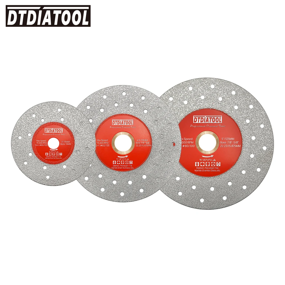 

DT-DIATOOL Cutting Disc Ultra-Thin Saw Grinding Rock Saw Blade Marble Porcelain Tile Glass Multi Hole Cutter Cut Plate