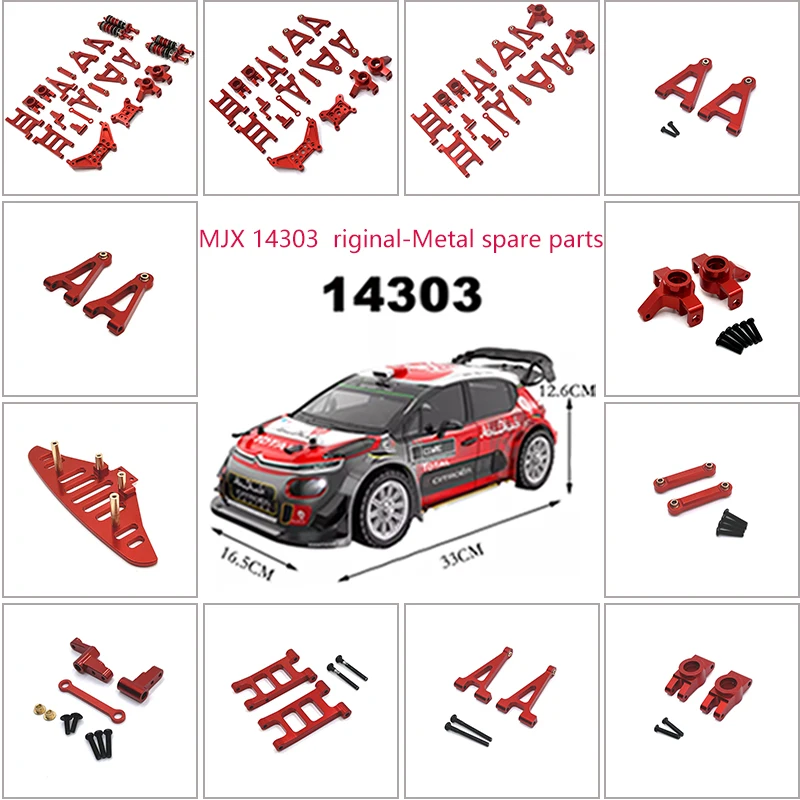 MJX 14301 14302 14303 1/14 RC 4WD-FernbedienungAutoMetaUpgradeTeileFragil-SetAutoZubehörRcNitroCarTeile Schöne Aussehen