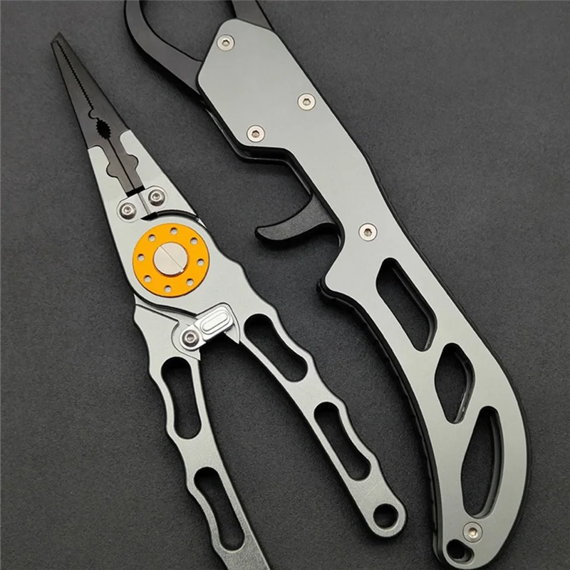 

A18E-Lure Pliers And Fish Controllers Anti-Corrosion Aluminum Alloy Lure Pliers Multi-Function Tool Accessories
