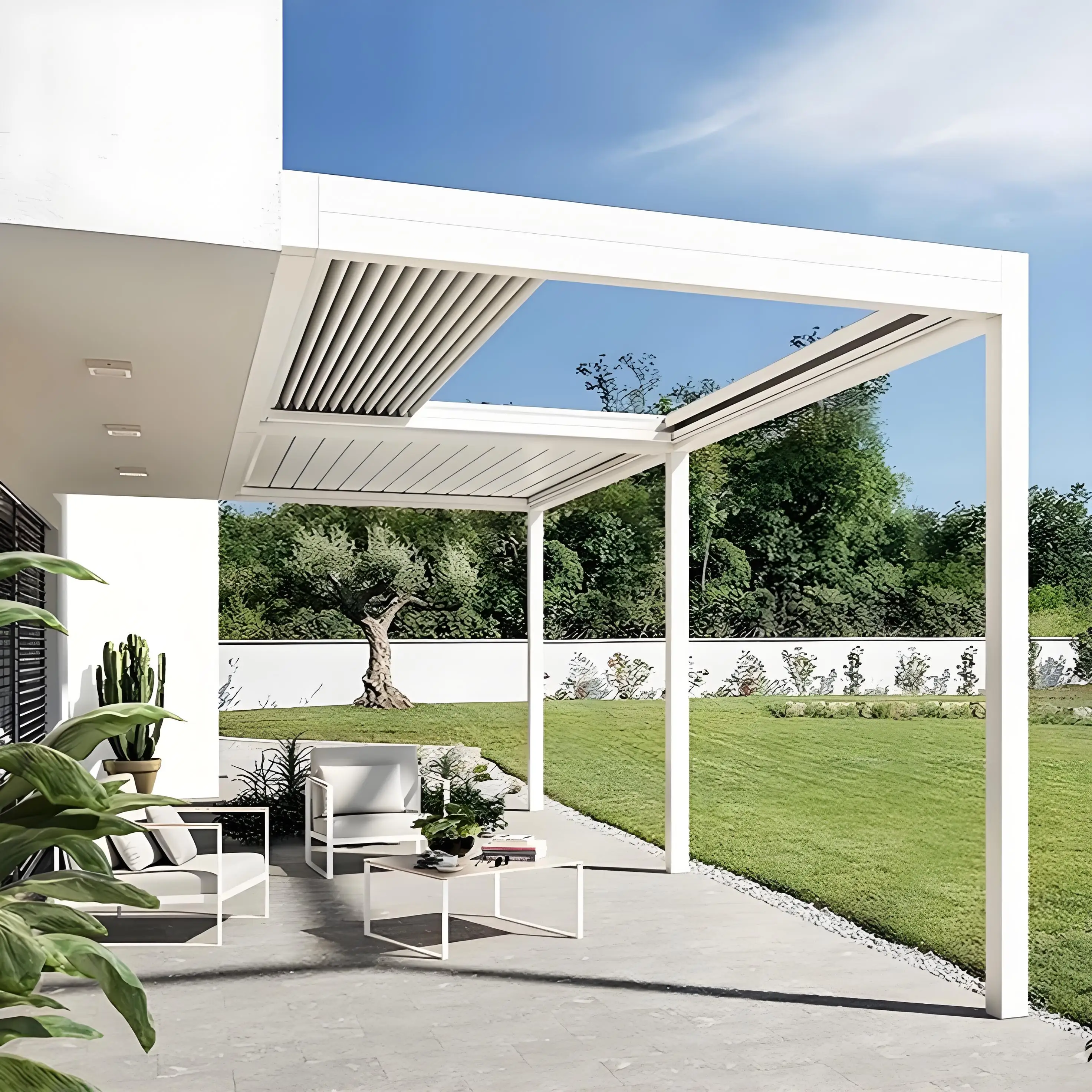 

Fully Automatic Terrace Roof Retractable Sliding Folding Motorized Louvered Waterproof Aluminum Gazebo Outdoor Canopy Pergolapro