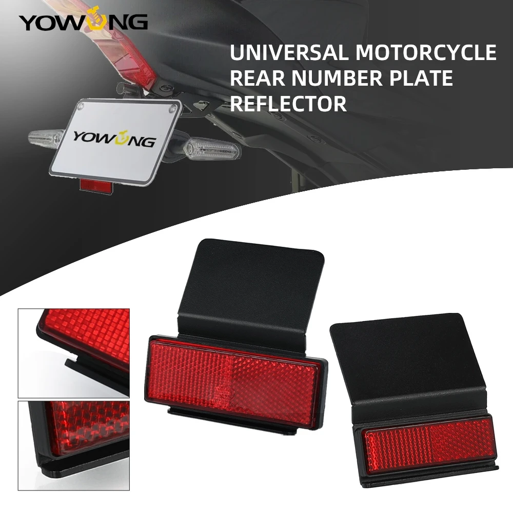 

Universal For Kawasaki Z900 Z750 Z650 Z800 Z1000 Z400 Z1000SX Z900RS Z250 Z300 2024 2023 Motorcycle Rear Number Plate Reflector