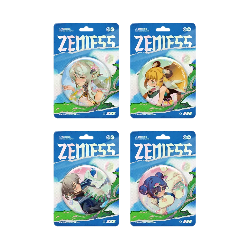 Official ZZZ Wise Belle Tinplate Badge Brooch Figure Acylic Desk Ornaments Laser Tickets Collection Poster Mouse Pad Fan's Gift