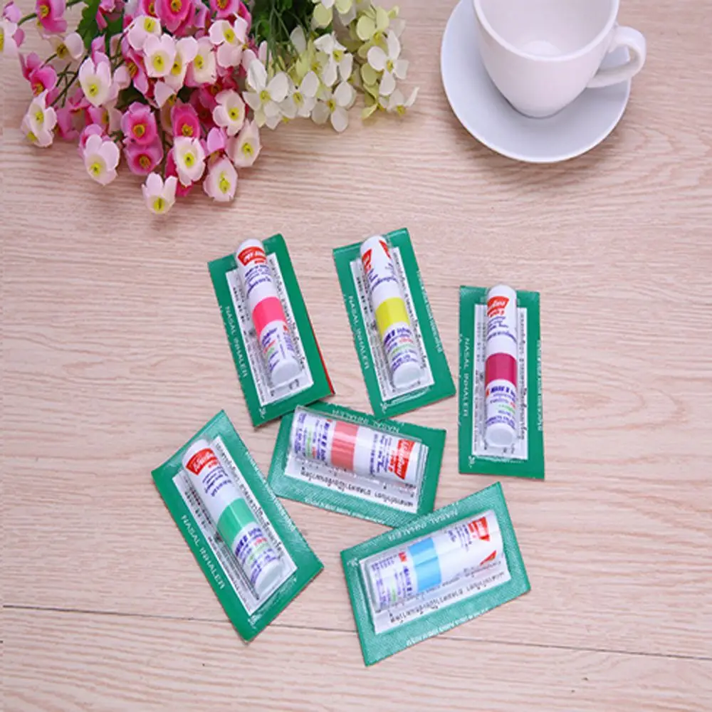 

Asthma Refreshing Aroma Oil Stick Poy Sian Stick Nasal Congestion Nasal Inhaler Dizziness Inhaler Health Care Mint Cylinder Oil