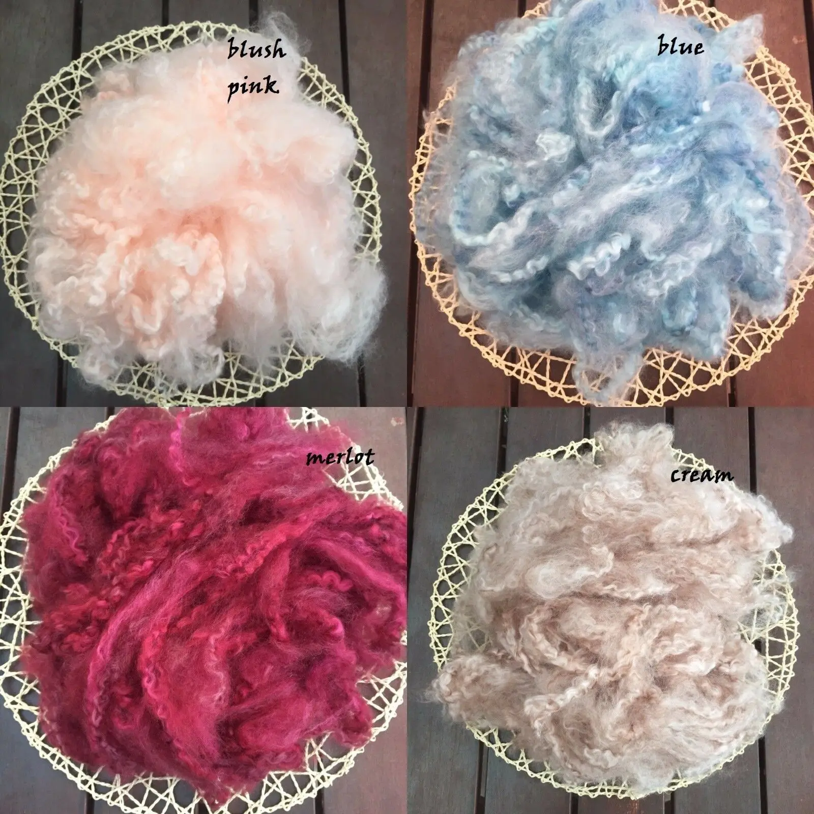 Newborn Photography Props Wool Fluff Basket Stuffer Filler Newborn Photo Background Blanket Merino Fotografia Accessory