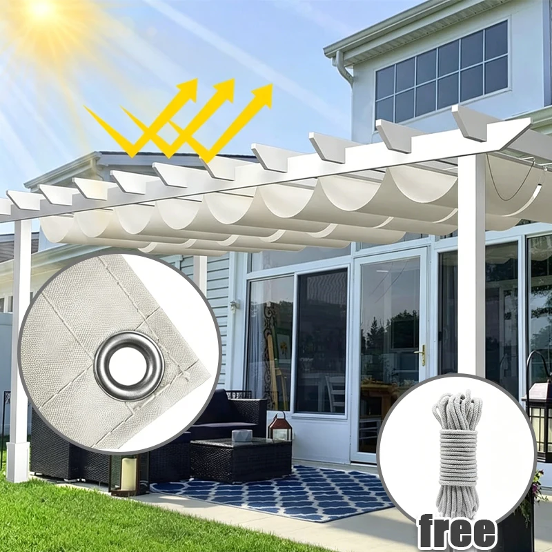 

Multi‑Scene Outdoor Sun Shade Sail Waterproof UV‑Protection Retractable Pergola Canopy Oxford Shade Curtain for Home Outdoor Use