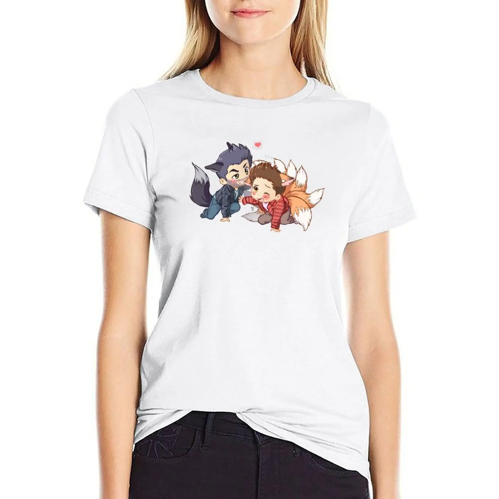 

The Fox 'n the Wolf - Part 2 T-shirt anime clothes summer tops t-shirt dress for Women plus size sexy