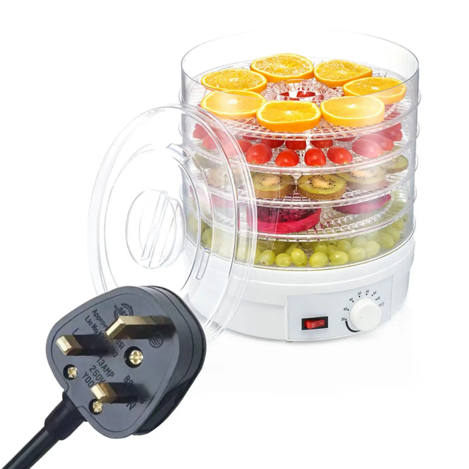 Food Dehydrator Machine 350W 5-Tray 220 V Temperature Control Mini Dehydration