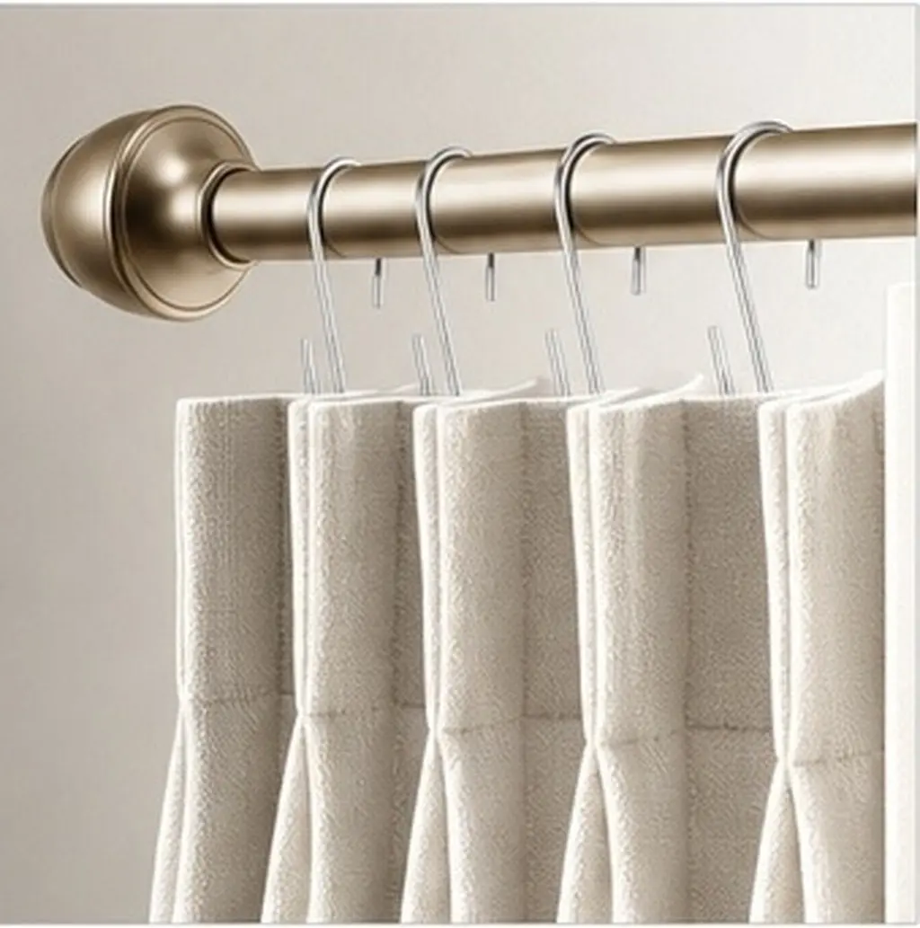 40pcs Stainless Steel 4-Prong Curtain Hooks for Adjustable Pleat Spacing & Smooth Hanging