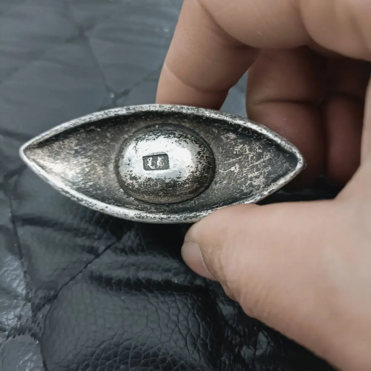 Qing Dynasty silver ingot silver ingot Daqing Fulushou a set of antique collection solid bottom physical shooting gift ornament
