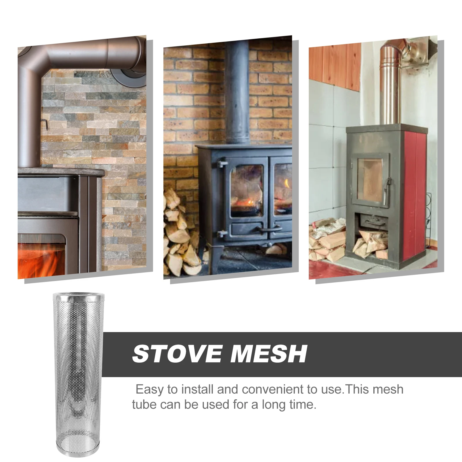 

1Pcs Durable Stainless Steel Stove Pipe Mesh Cover Heat Resistant Chimney Guard Prevent Blockage