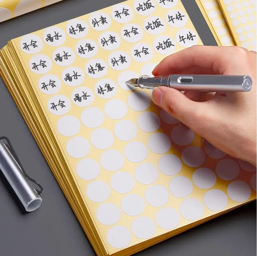 25mm Multicolor Code Labels Round Dot Stickers for Crafts Making Notes Marks Playing Games Circle Removable Label Sticker