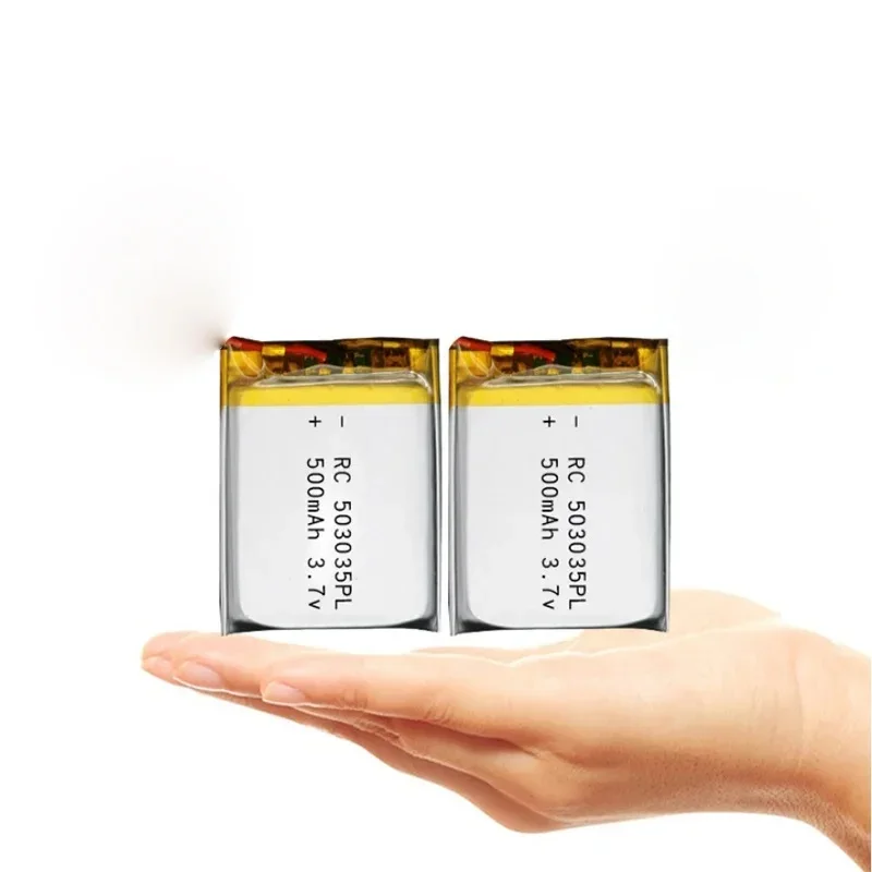 500mAh 3.7V Lithium Polymer Rechargeable Battery 503035 For GPS MP3 MP4 Toy Bluetooth Speaker Headset Smart Watch Power Bank