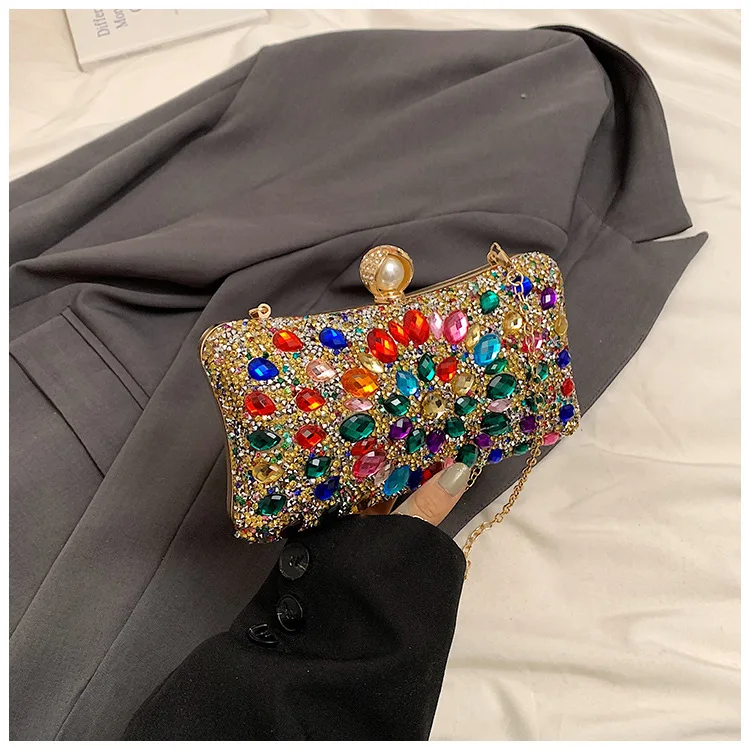 

Fashion Diamond Women's Bag Evening Bags Women's Fashion Banquet Versatile Dress Evening Dress Bag