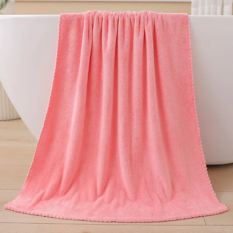 

Rectangle Adult Bath Towel Household Coral Velvet Children's Absorbent Bath Towel Four Seasons Universal Newborn Baby Bath Towel