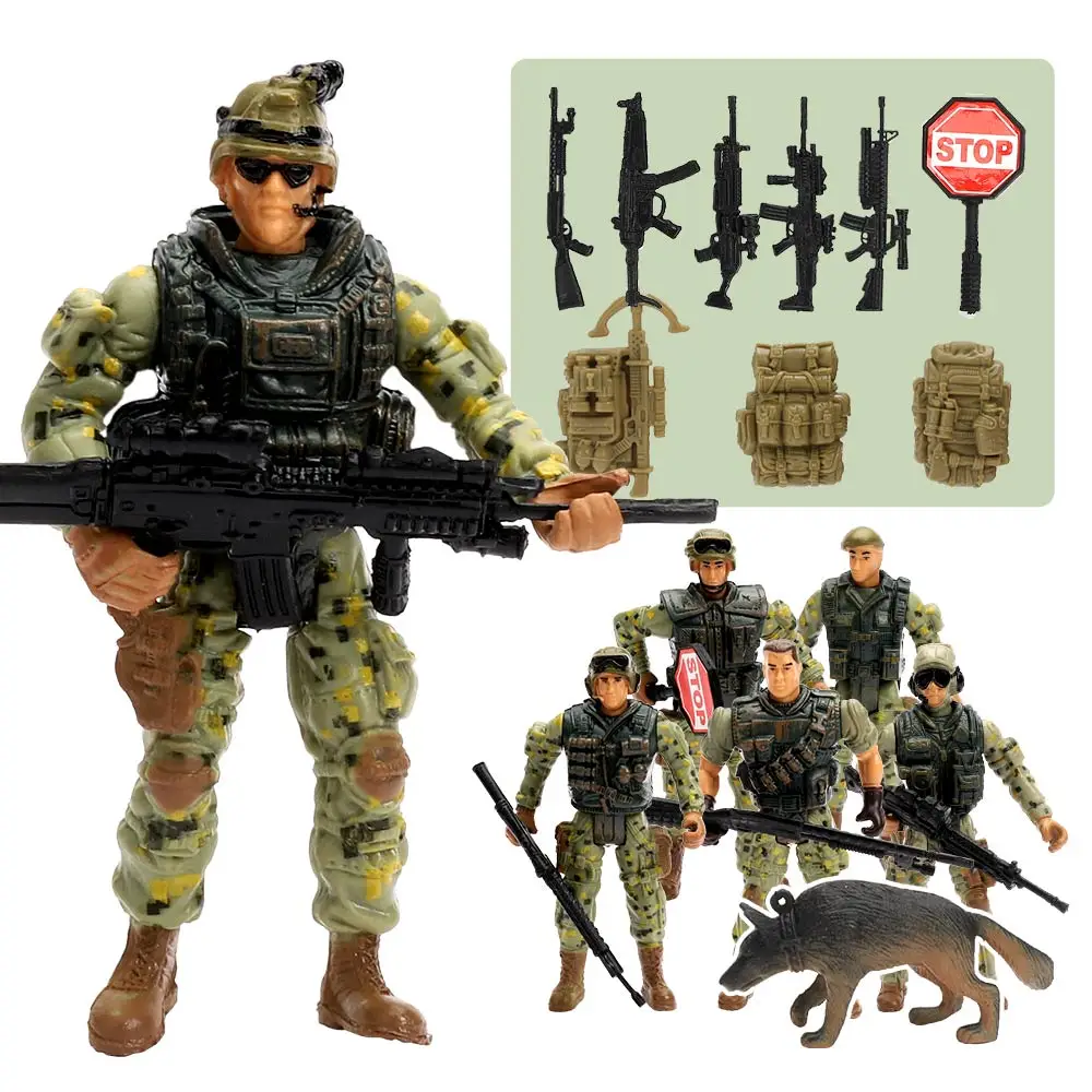 ViiKONDO 1/18 Scale Action Figureของเล่นSWATทหารกองทัพผู้ชายกองกําลังพิเศษMiniนักผจญเพลิงFigurineสนุกทหารPlayset