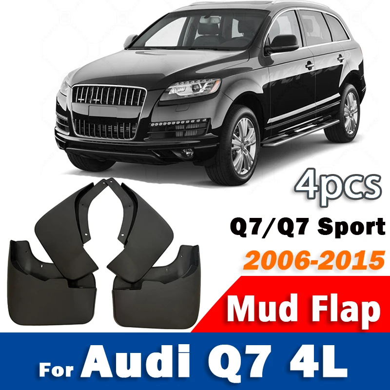 2006-2015 Pour Audi Q7 4L Sline Sport Garde-boue Pare-boue Protection Anti-éclaboussures Accessoires Auto 1 Ensemble 4 Pièces
