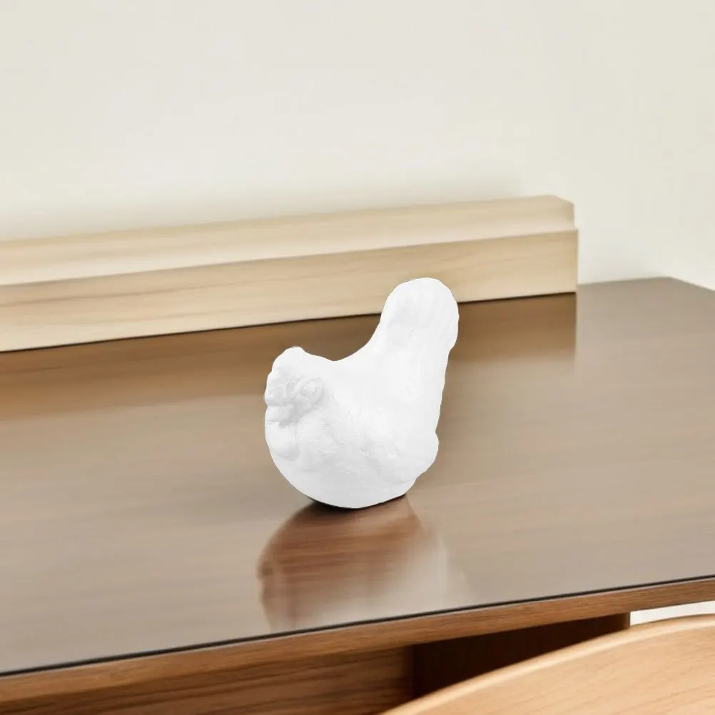 Ornements d'animaux de poulet en mousse, 3 pièces, peinture de coq, ensemble artisanal pour enfants, décoration de maison, projets scolaires, jeu de fête