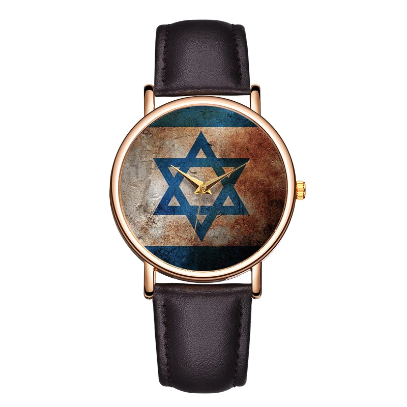 Fashion Women\'s Quartz Watch Blue Five-pointed Star Watch Personality Women Leather Casual Watch Zegarek Damsk