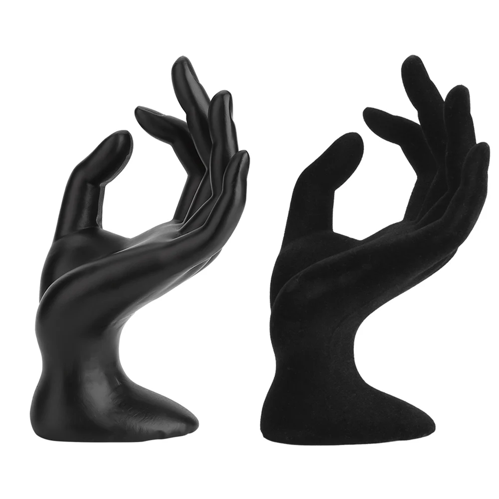 

Bracelet Display Stand Black OK hand gestured Rings Display Stand Earrings Bracelet Holder Jewelry Organizers Showcase