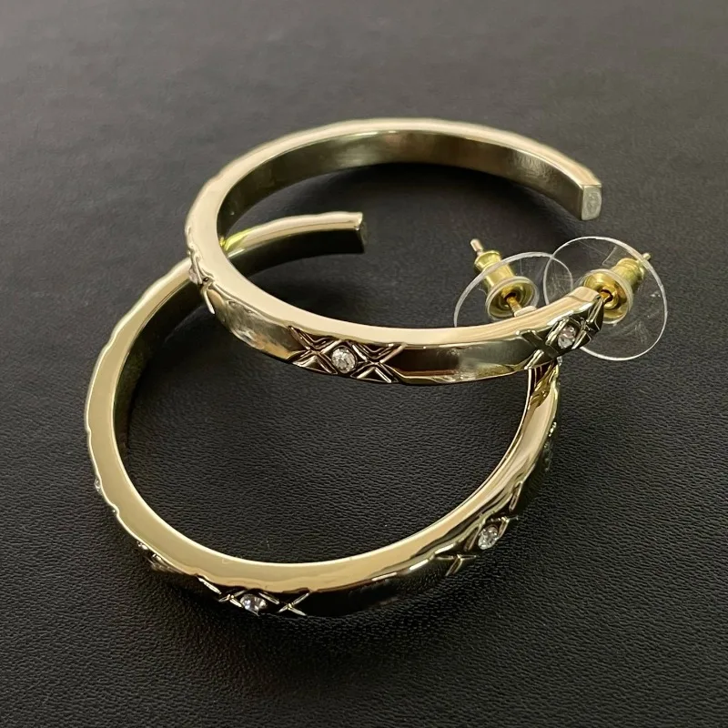 

Серьги-ромбы 25P High Version C, круглые, с эффектным дизайном, в стиле знаменитостей, с серебряной иглой S925