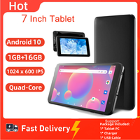 Hot Sales 7 INCH 1GB RAM 16GB ROM MT-701 Android 10 WIFI Tablet PC 1024 x 600 Pixels Quad-Core WIFI Sun8iw15 Quad-Core