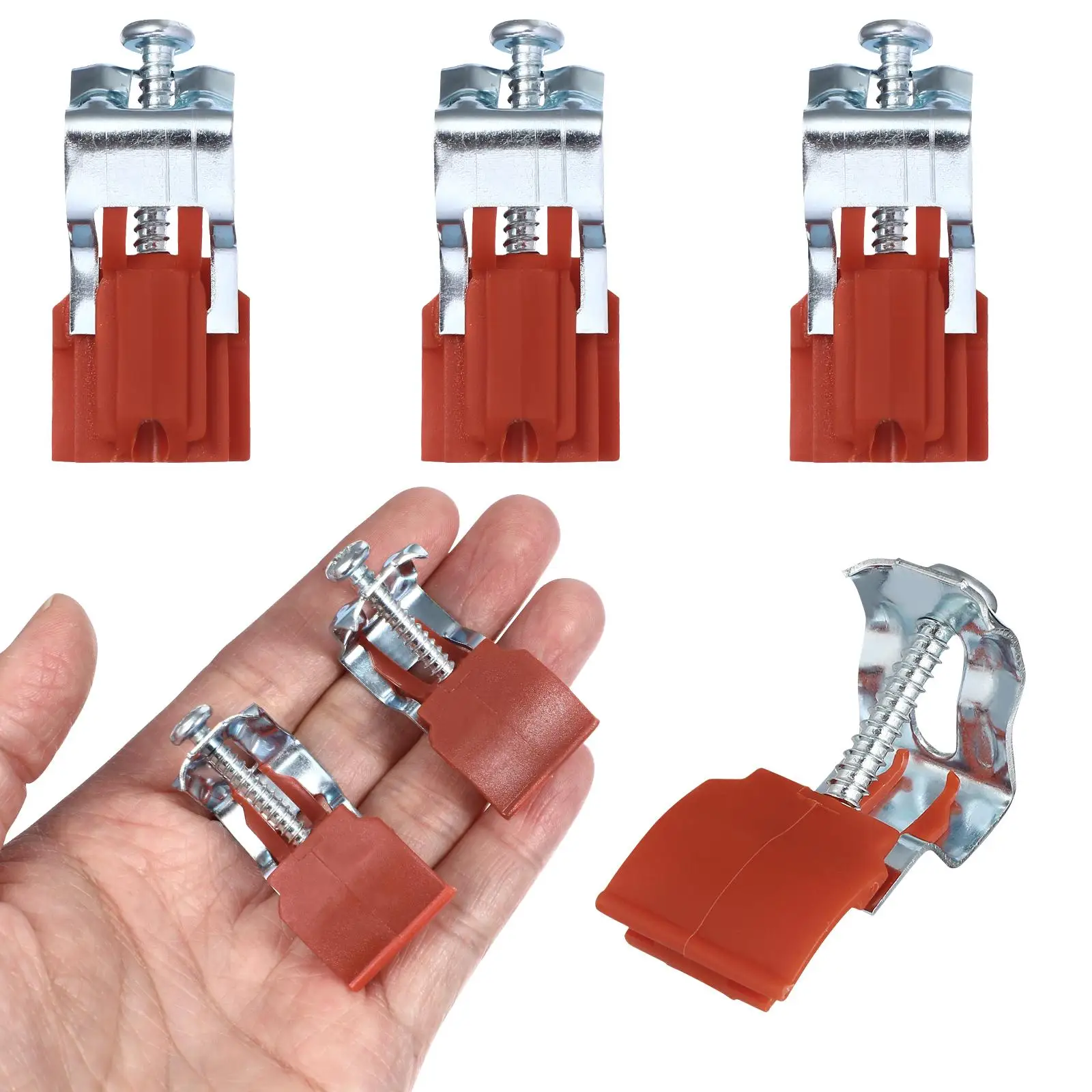 

5pcs Kitchen Mounting Clamps Adjustable Clips Fixing Accessories Plastic Mn Kitchen Sink Clamps Steel Reusable Easy Use