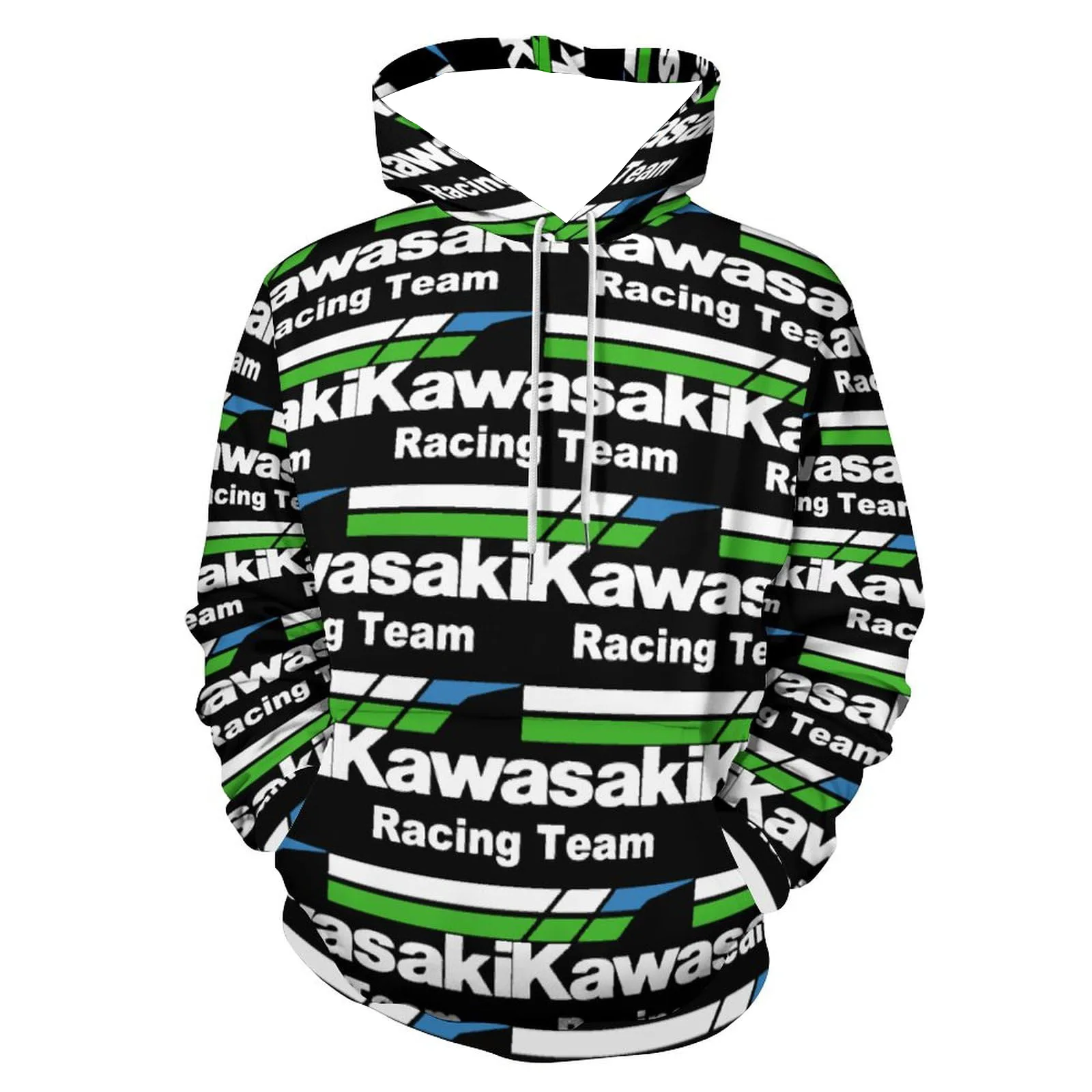 Kawasaki High-quality Mens Clothing Extreme Sports Oversized Hoodie Sweatshirt Racing Suit Street Child Unisex Motorcycle Men's