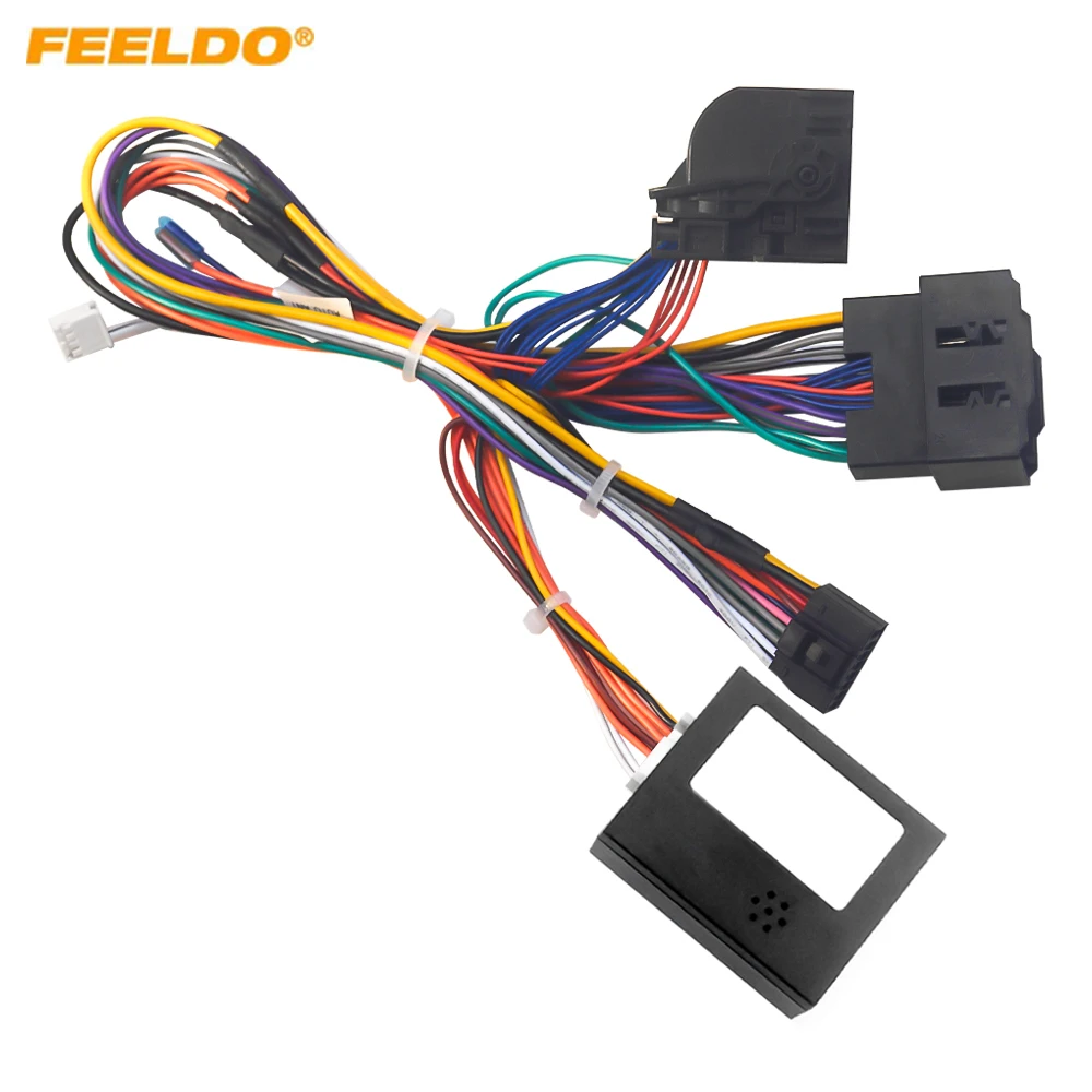 FEELDO Car 16pin Power Cord Wiring Harness Adapter For Mercedes Benz Sprinter (19-22) Installation Head Unit