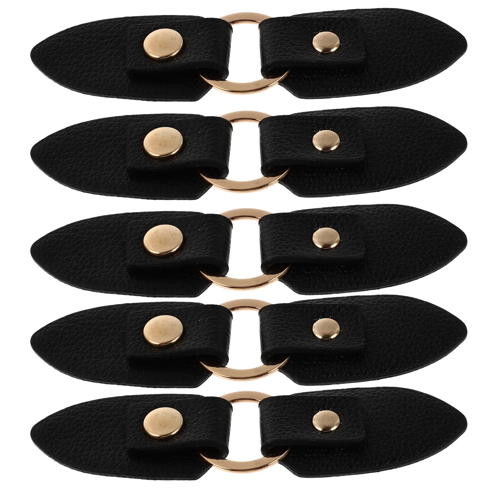 

5 Pairs Trench Coat Buckles Toggle Clasps Fasteners Coat Toggle Buckles PU Material Sewing Projects Clothing Accessories