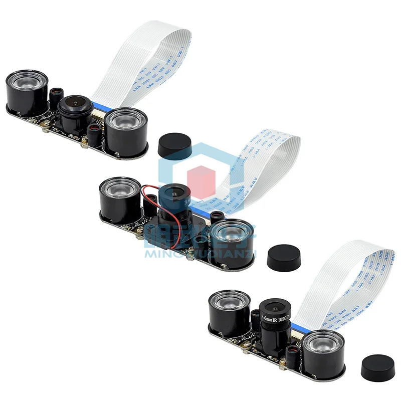 Raspberry Pi 4 Nachtsicht-Fisheye-Kamera 5 MP OV5647 70/95/160 Grad einstellbare Brennweite