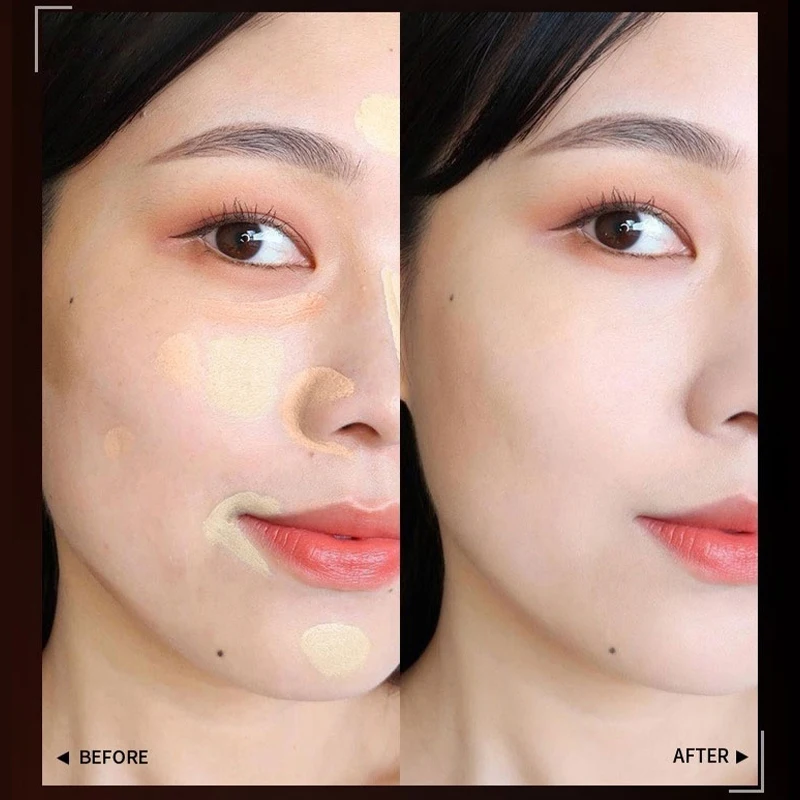 Natuurlijke Drie Kleuren Concealer Voor Gezicht Pockmarks, Vlekken, Traangroeven Om Te Bedekken, Te Repareren En Op Te Fleuren