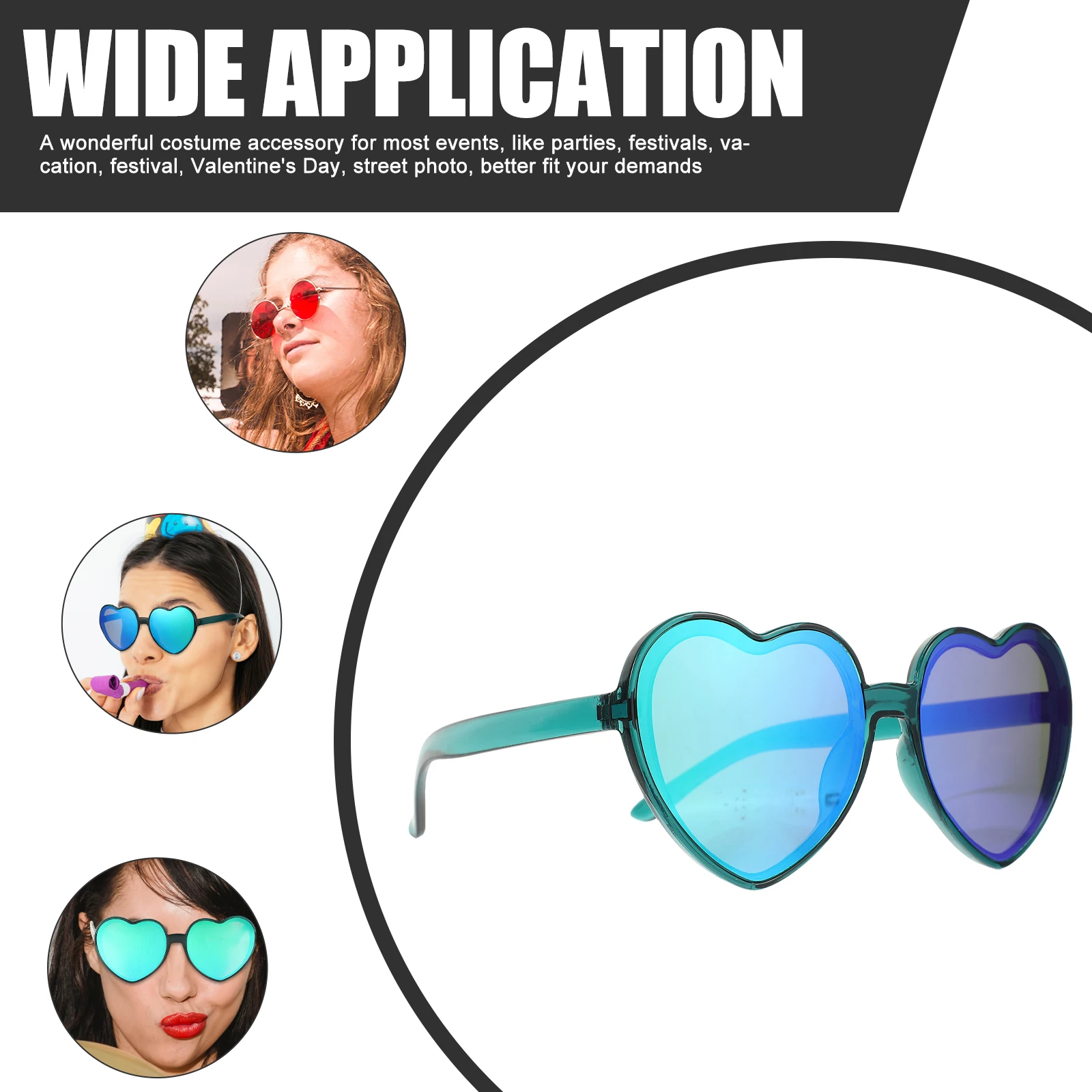 

11 Pcs Shaped Sunglasses Cool Glasses Trendy Eyewear Fashion Party Accessories Fun Sunglasses Women 90s Retro Photo Props