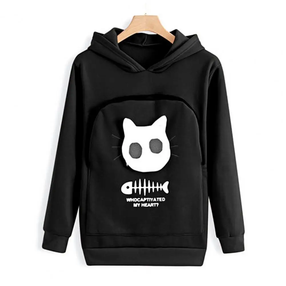 

Sweatshirt Cat Lovers Hoodie Kangaroo Dog Pet Paw Dropshipping Pullovers Cuddle Pouch Sweatshirt Pocket Animal Ear Hooded Plus