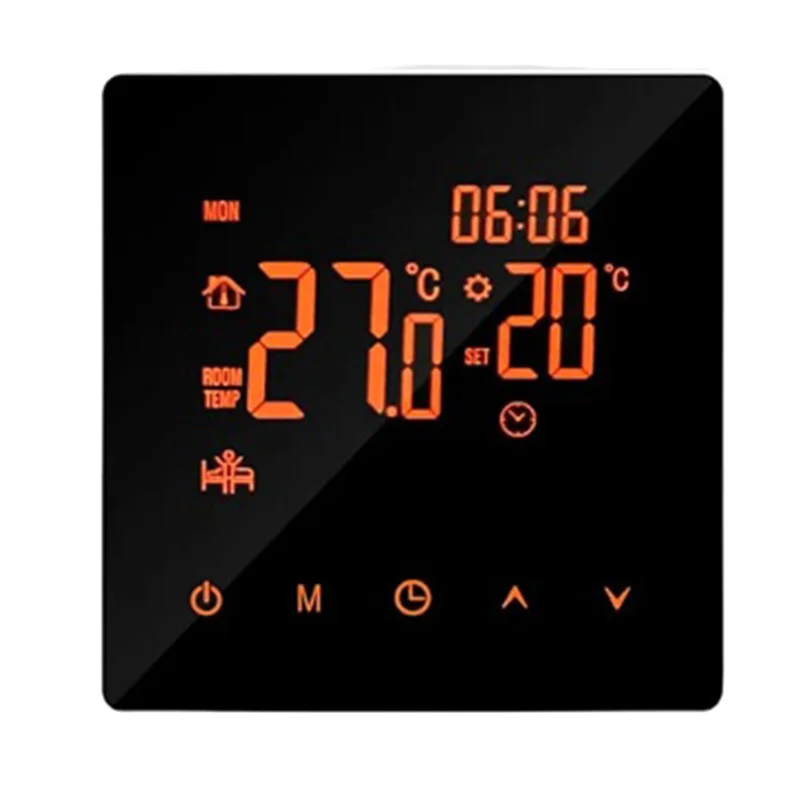 A19E-Tuya Wifi Wireless Thermostat Touch Screen Temperature Controller Water/Electric Floor Heating Gas Boiler For Alexa