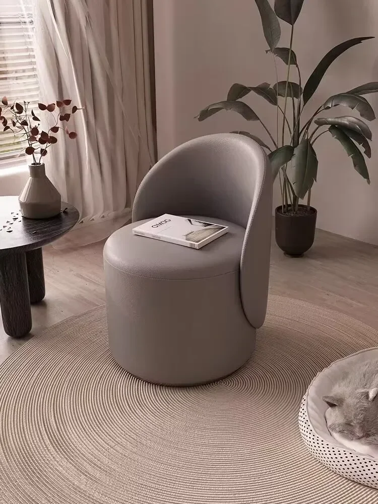 Shoe Proxy-Tabouret de maquillage rotatif à 360 °, dossier en éponge, chaise en spanChair, confortable, respirant, canapé paresseux, salon