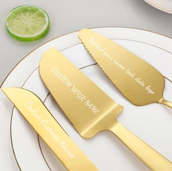 Personalized Stainless Steel Cake Shovel Triangle Cheese Toothed Pizza Shovel Birthday Cake Knife Baking Utensils Pizza Knife