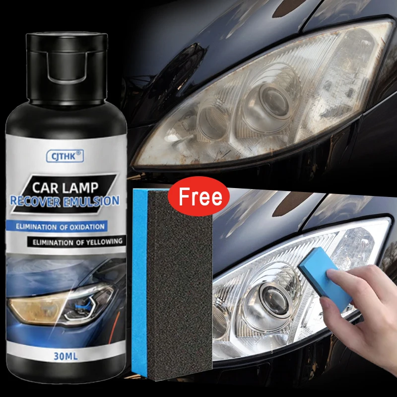 Car Headlight Restoration Polishing Kits Remove Oxidation Headlight Polish Liquid Headlamp Scratch Remover Repair Cleaning Paste
