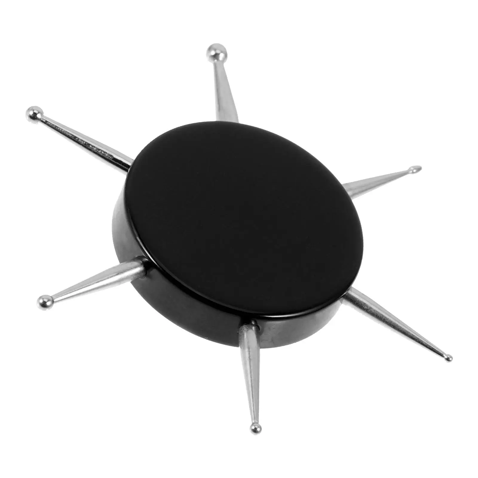 6-köpfe Punktierwerkzeuge für Nägel, kreisförmiger Nagelstift, schwarze Farbe, Bohren, Miss Tools zum Malen, Maniküre-Zubehör