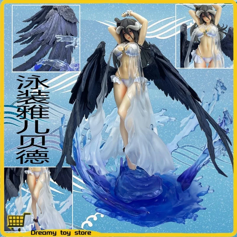 

Overlord Anime Figrue Albedo Swimsuit Version Sexy Beauty Model Adult Model Collectible Desktop Ornament Boy Gift