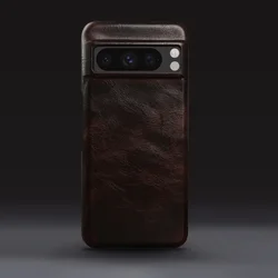 Genuine Leather Case For Google Pixel 8 Pro Case Pixel7pro 6A 6Pro 5A Aesthetic Vintag Phone Cover Capa Business Coque Carcasa