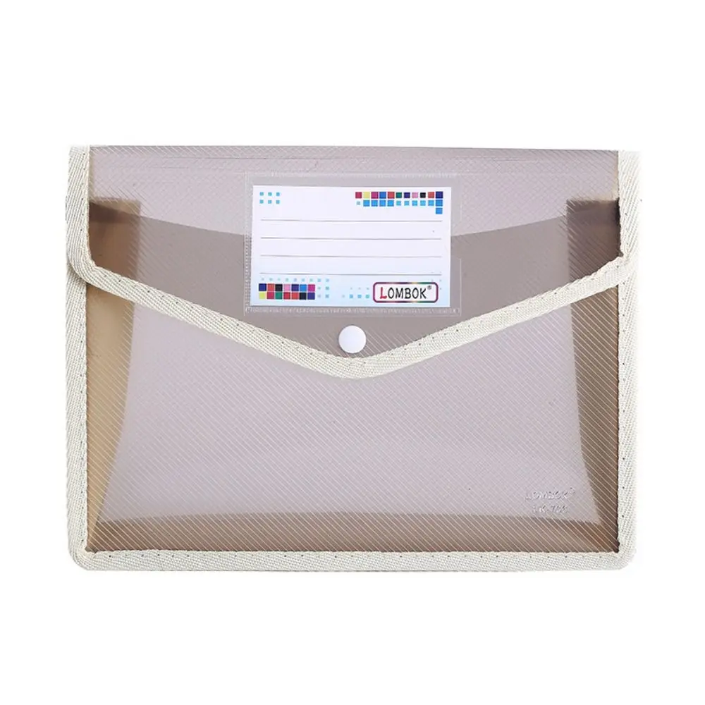 

Hot Sale Stationery Storage Pouch PVC Bag File Organizer Document Bag Envelope Folder A5 File Folders