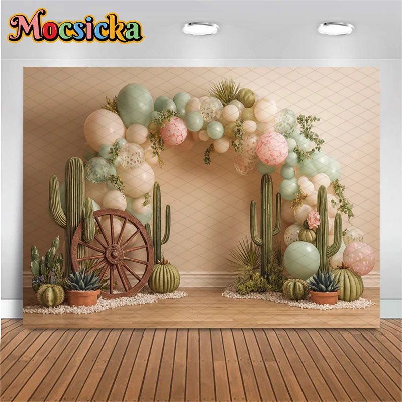 Mocsicka Arche de ballons Cact - Photography Backdrop Muslin avis et prix